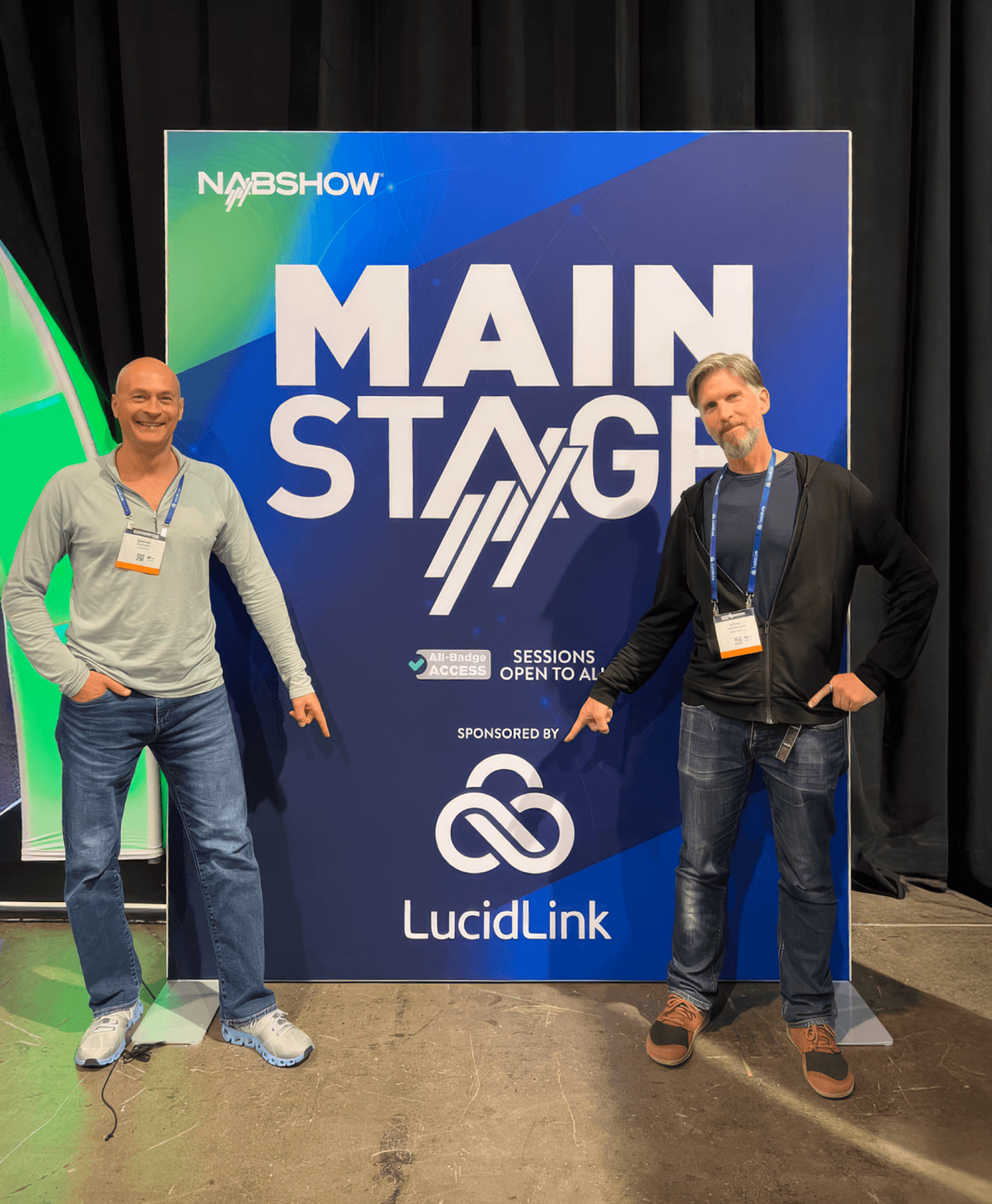 George and Peter at NAB show