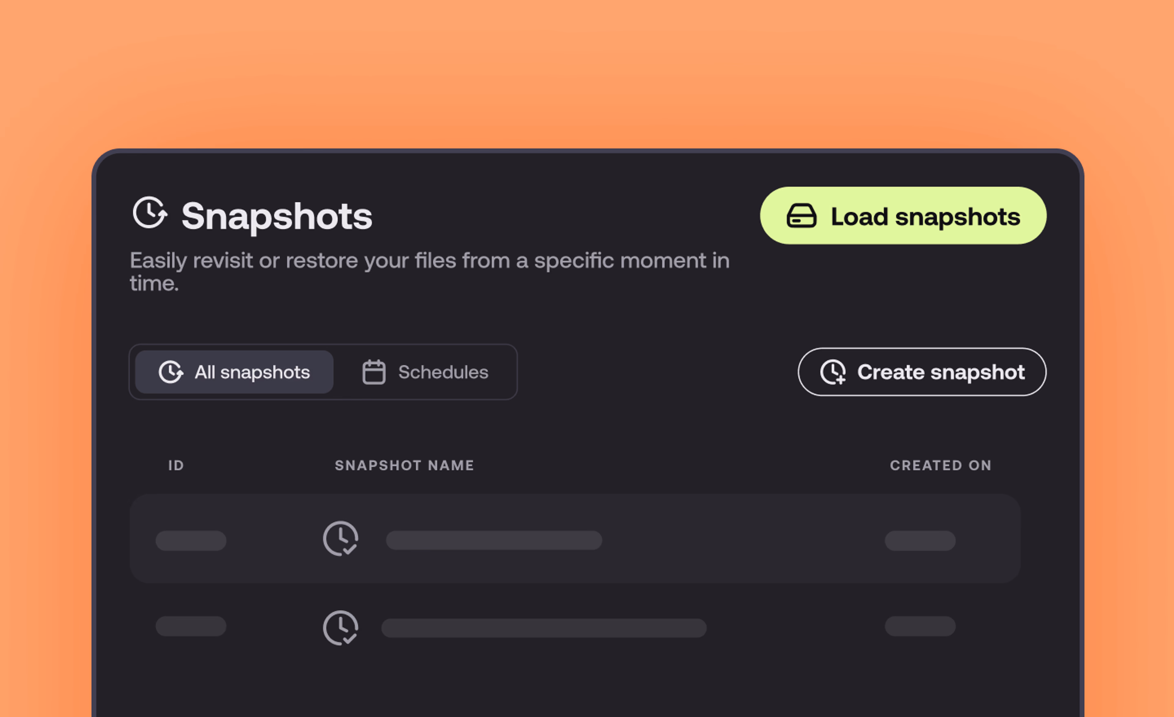 Easily restore deleted files with snapshots in LucidLink