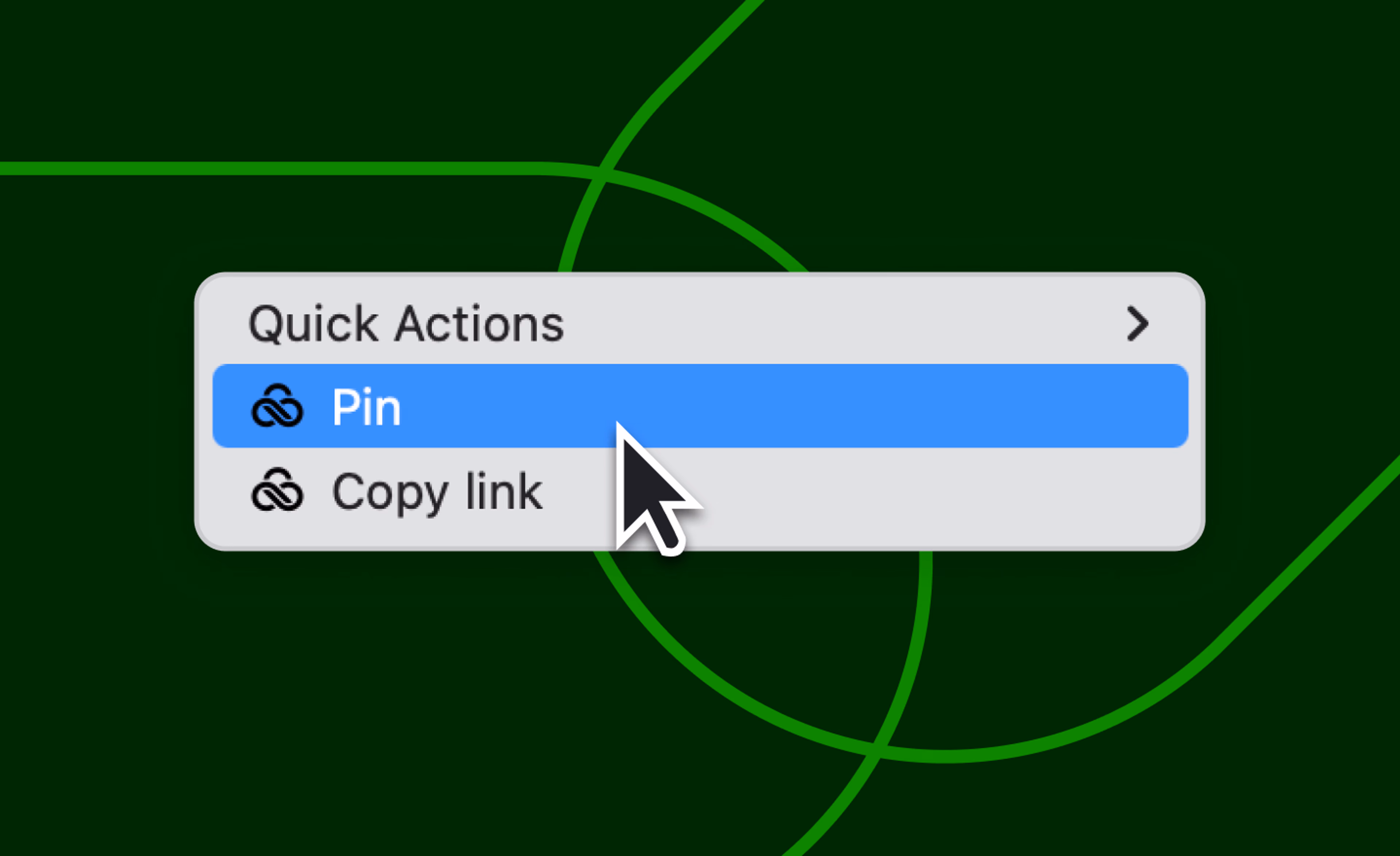 Keep critical files ready with pinning