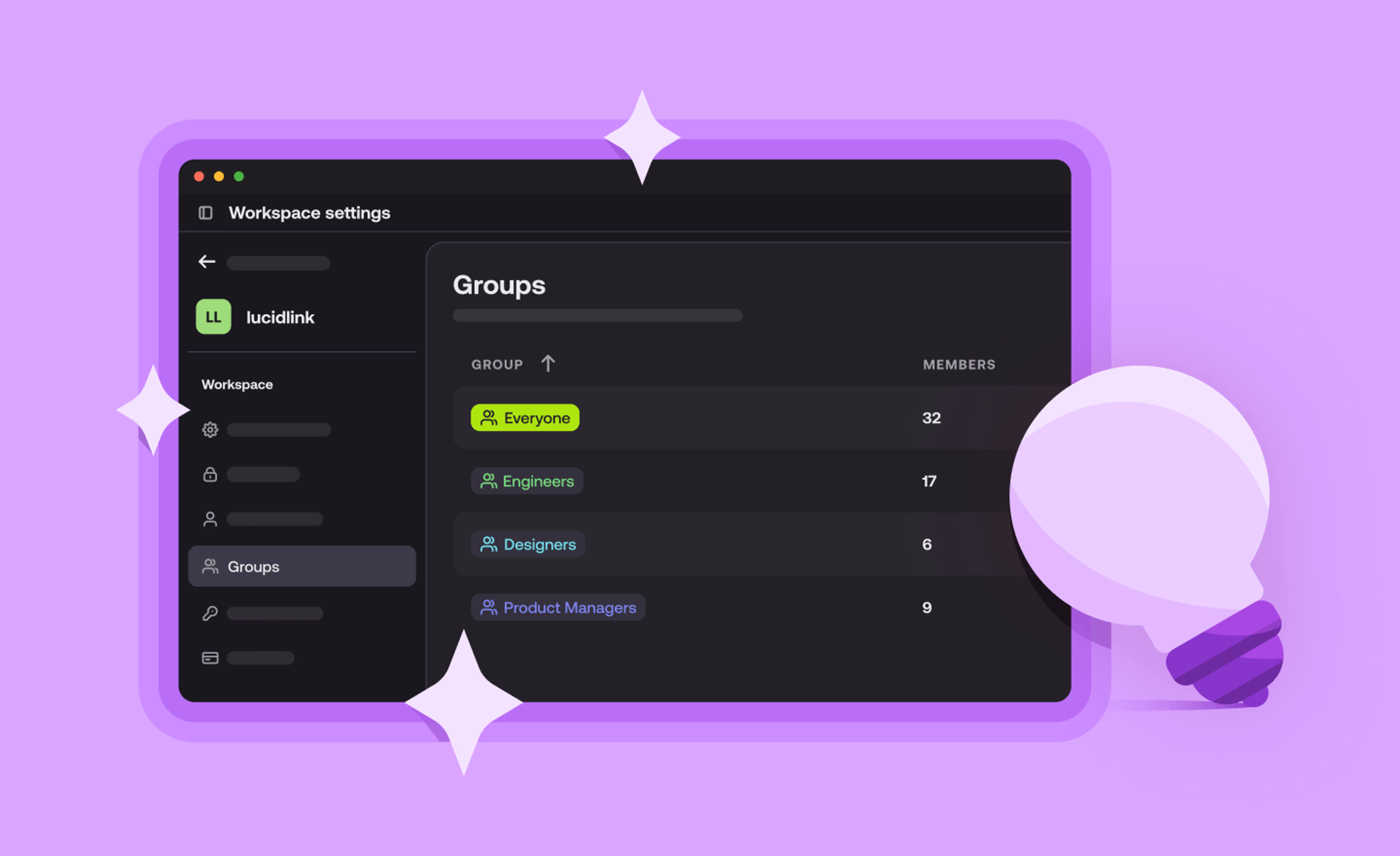 Security, setup and smart settings