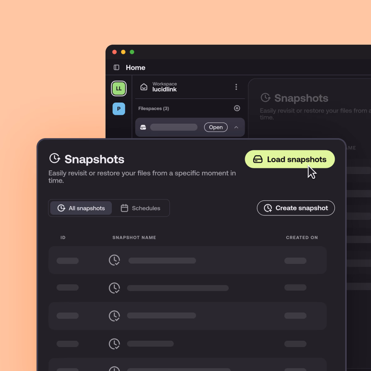 Built-in data protection with LucidLink