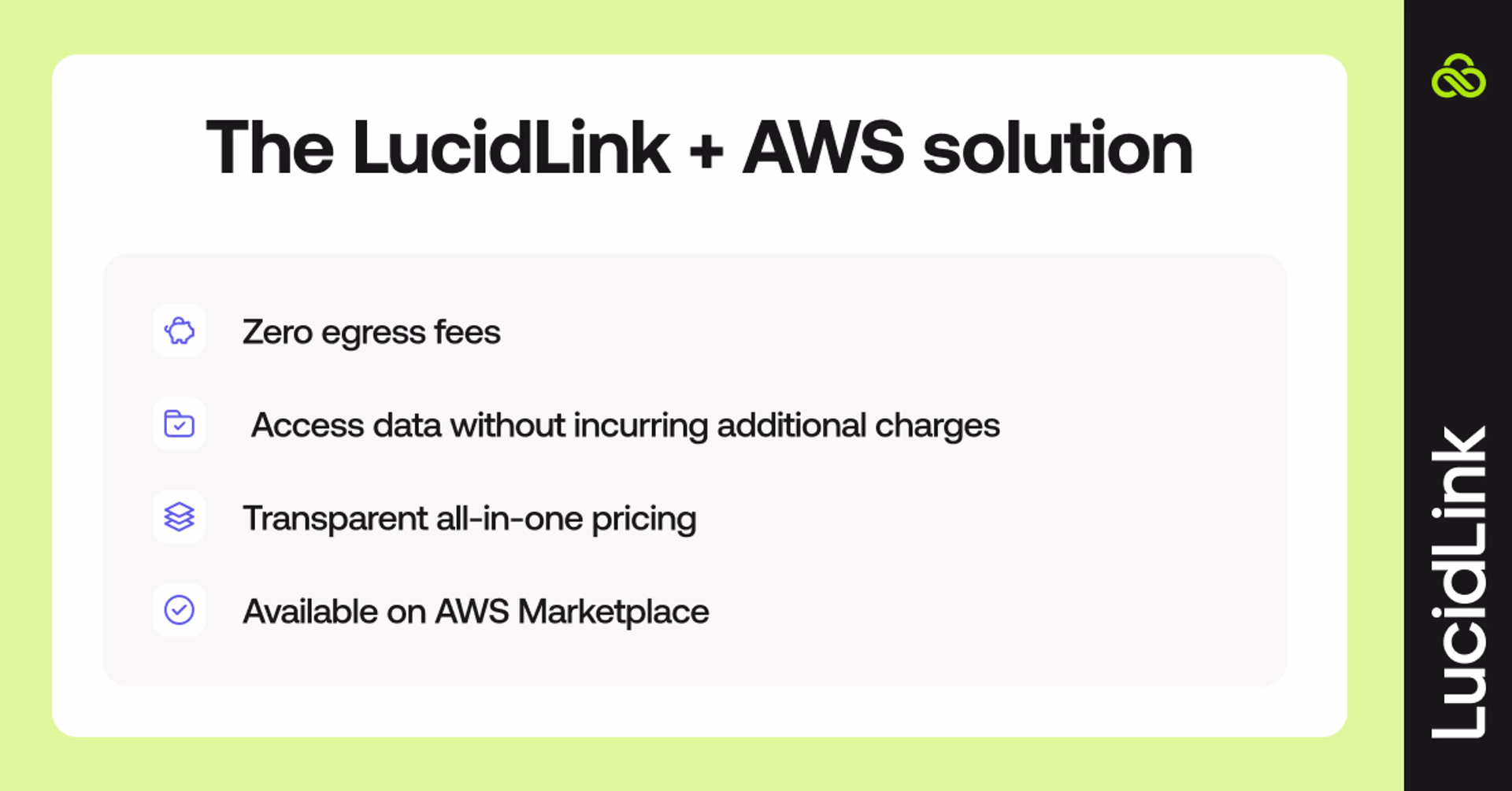 The LucidLink +AWS solution