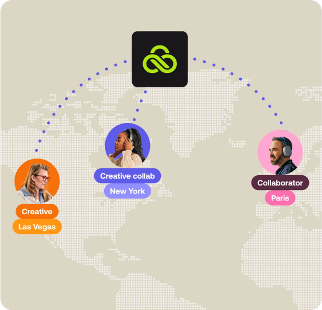 People connected by lucidlink